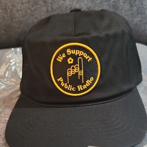 Black and Gold Embroidered Cap